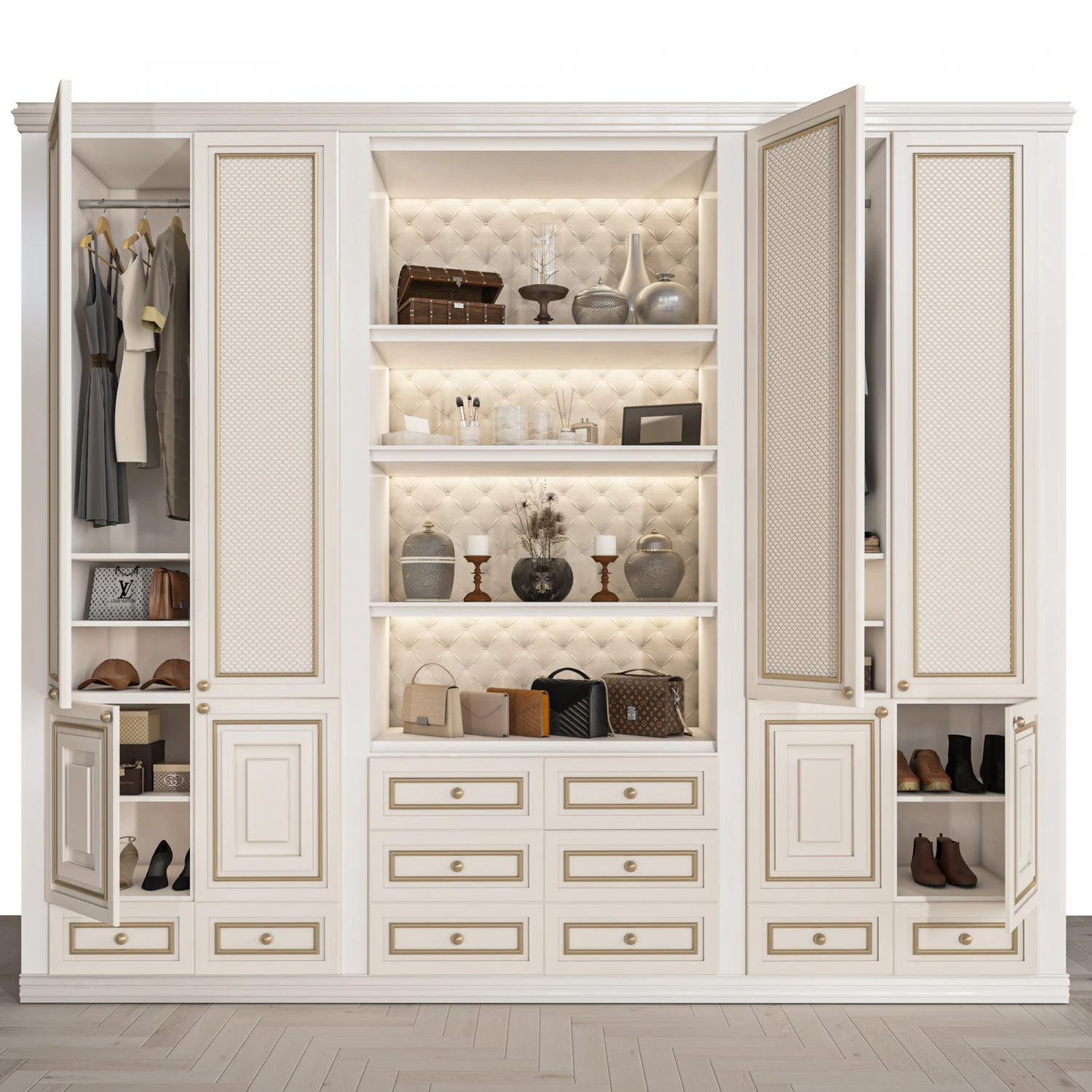 wardrobe 118 3D Model .c4d .max .obj .3ds .fbx .stl .blend 
