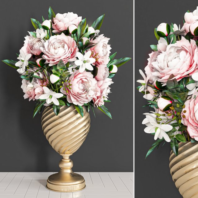 bouquet set 112 3D Model .c4d .max .obj .3ds .fbx .stl .blend 