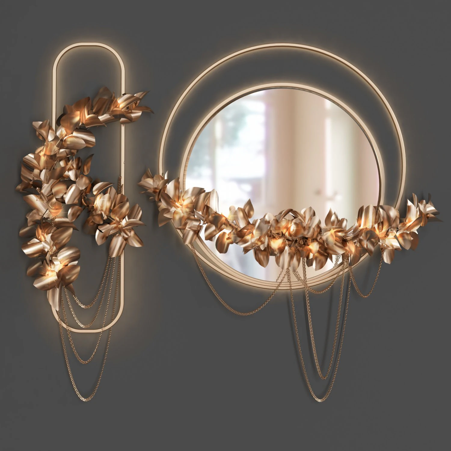 wall decor 25 3D Model .c4d .max .obj .3ds .fbx .stl .blend 