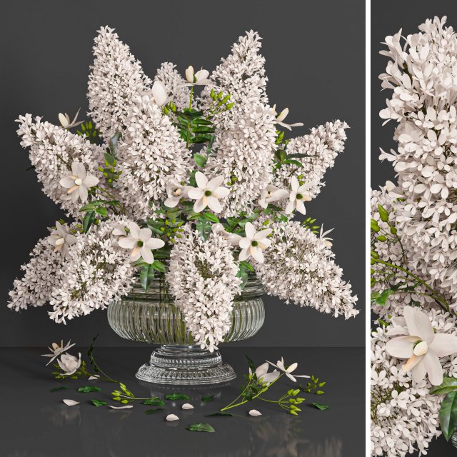 bouquet set 114 3D Model .c4d .max .obj .3ds .fbx .stl .blend 