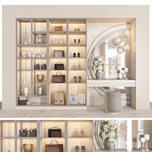 wardrobe 120 Modèle 3D .c4d .max .obj .3ds .fbx .stl .blend 