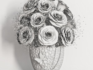bouquet set 116 Model 3D