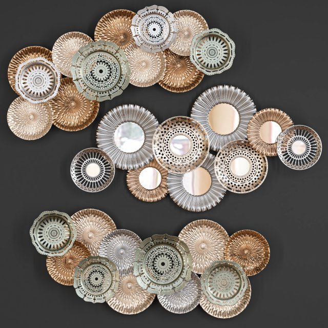 wall decor 26 3D Модель .c4d .max .obj .3ds .fbx .stl .blend 