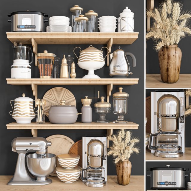 kitchen accessory 14 3Dモデル .c4d .max .obj .3ds .fbx .stl .blend 
