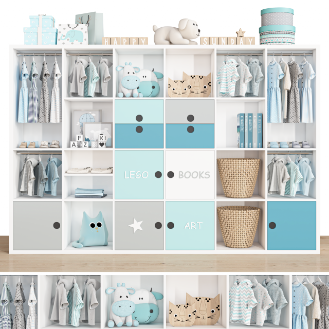 Wardrobe 132 3D-Modell .c4d .max .obj .3ds .fbx .stl .blend 