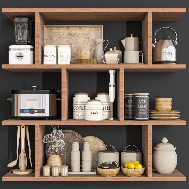 Kitchen accessory 15 3D Model .c4d .max .obj .3ds .fbx .stl .blend 