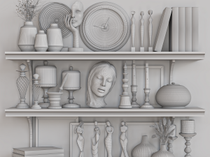Decorative set 38 Model 3D