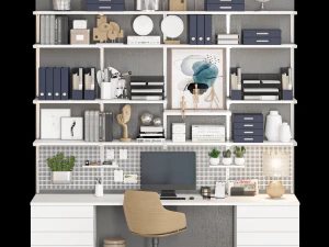 M&oacute;veis de escrit&oacute;rio 25 Modelo 3D