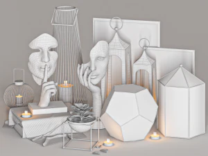 Decorative Set 41 3D Model