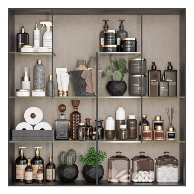 Bathroomset111 3D 模型 .c4d .max .obj .3ds .fbx .stl .blend 