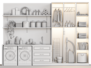 Laundry set 101 Modèle 3D