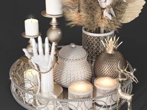 Decorative set 43 3D Model