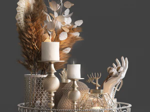 Decorative set 43 3D Model