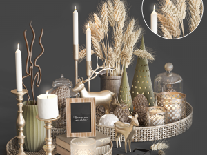 Decorative set 44 Modello 3D