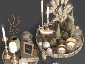 Decorative set 44 3D Model