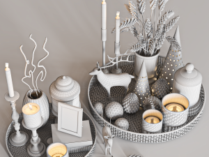 Decorative set 44 3D Модель