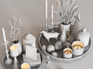 Decorative set 44 3D Model