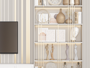 Tv wall 26 Model 3D