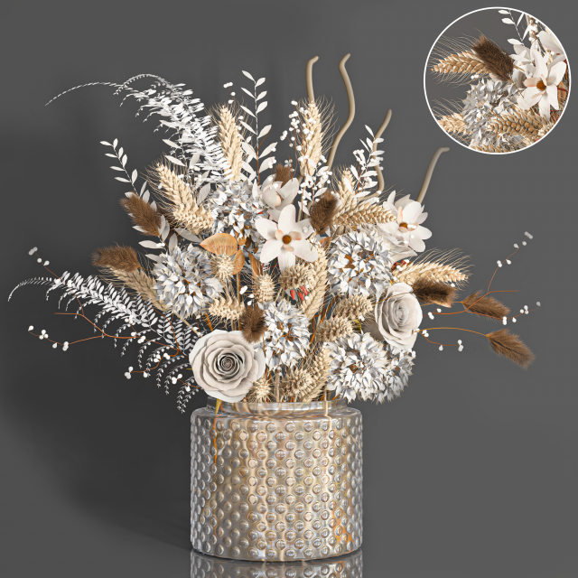 Vase 111 3D Model .c4d .max .obj .3ds .fbx .stl .blend 