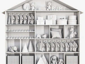 Wardrobe 128 3D Model