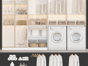 Laundry set 104 3D Model