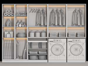 Laundry set 104 Modello 3D