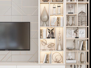 Tv Wall 23 3D Model