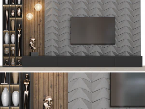 ТВ-стена 25 3D Модель