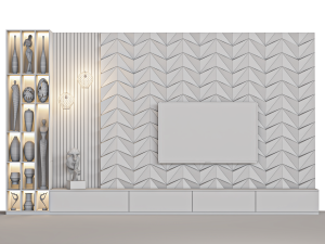 Tv Wall 25 3D Модель