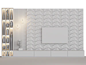 Tv Wall 25 3D Model