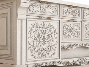Tv stand and buffet 3D मॉडल
