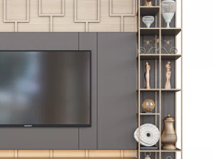 Parede de TV27 Modelo 3D