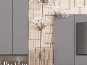 Parede de TV27 Modelo 3D