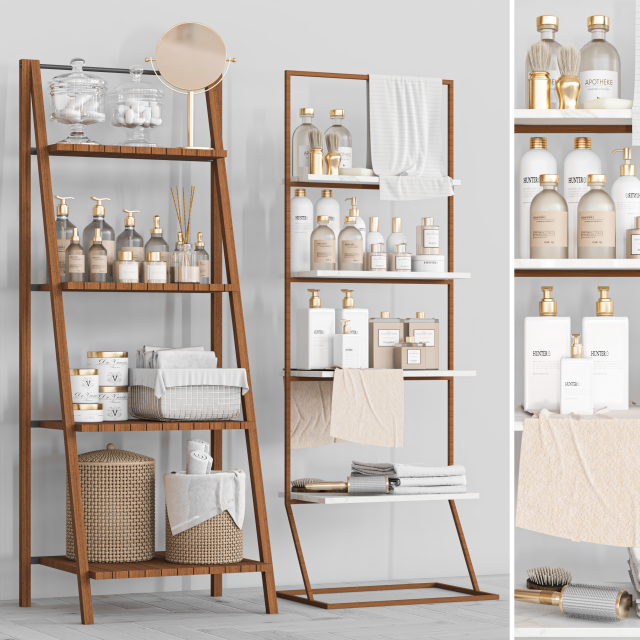 Bathroom set 114 3D Модель .c4d .max .obj .3ds .fbx .stl .blend 
