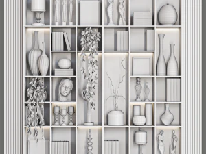 Zestaw dekoracyjny48 Model 3D