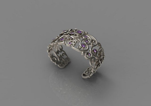 LACE BRACELET N - 12 3D 打印模型 .c4d .max .obj .3ds .fbx .stl .blend 