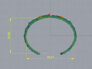 LACE BRACELET N - 12 3D 打印模型