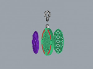 VIRGIN MARY AND CHILD PENDANT N-263 3D प्रिंट मॉडल