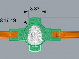 BRACELET CROSS N - 16 3D Print Model