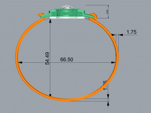 BRACELET CROSS N - 16 3D Print Model