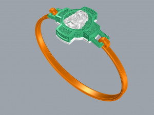 BRACELET CROSS N - 16 3D Print Model