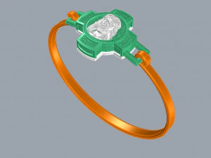 BRACELET CROSS N - 16 3D Print Model