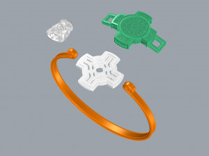 BRACELET CROSS N - 16 3D Print Model