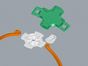 BRACELET CROSS N - 16 3D Print Model