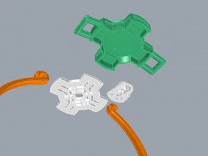 BRACELET CROSS N - 16 3D Print Model