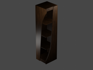 Curved shelf 3D 模型