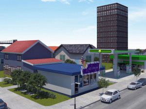 lowpoly ultra city building pack 3Dモデル