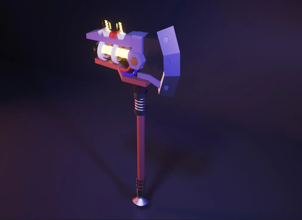 hacha Modelo 3D .c4d .max .obj .3ds .fbx .stl .blend 