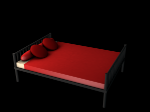 bed 3D मॉडल