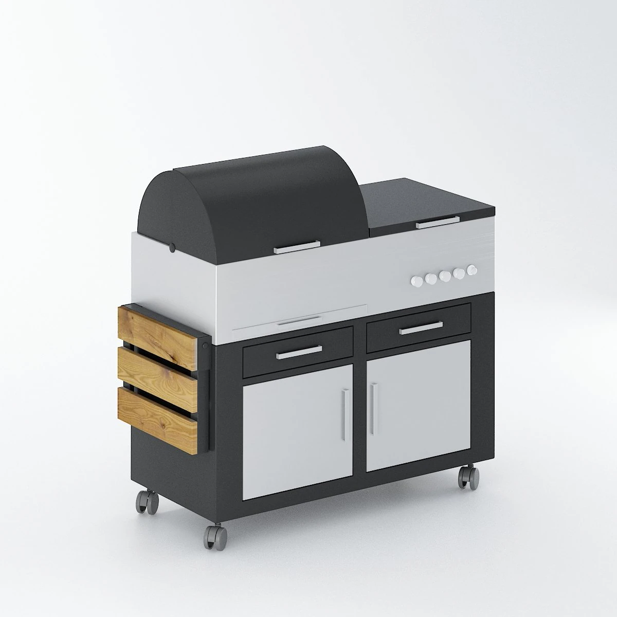 barbeque 3D Model .c4d .max .obj .3ds .fbx .stl .blend 
